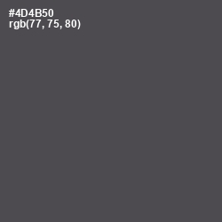#4D4B50 - Abbey Color Image