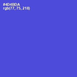 #4D4BDA - Royal Blue Color Image