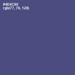 #4D4C80 - Victoria Color Image