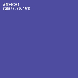#4D4CA1 - Victoria Color Image