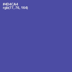 #4D4CA4 - Victoria Color Image