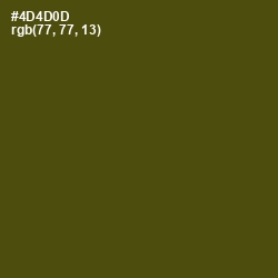 #4D4D0D - Bronze Olive Color Image