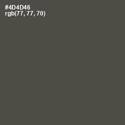 #4D4D46 - Gravel Color Image