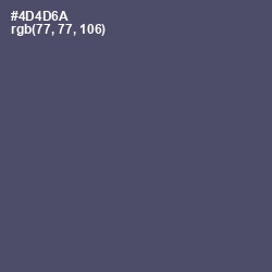 #4D4D6A - Mulled Wine Color Image