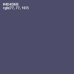 #4D4D6B - Mulled Wine Color Image