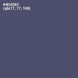 #4D4D6C - Mulled Wine Color Image