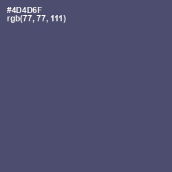 #4D4D6F - Mulled Wine Color Image