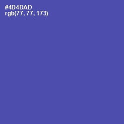 #4D4DAD - Blue Violet Color Image