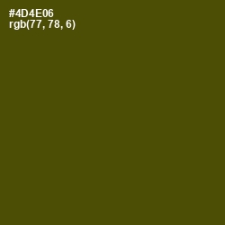 #4D4E06 - Bronze Olive Color Image