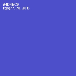 #4D4EC9 - Indigo Color Image