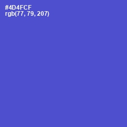 #4D4FCF - Indigo Color Image