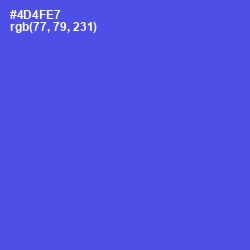 #4D4FE7 - Royal Blue Color Image