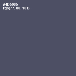 #4D5065 - Fiord Color Image