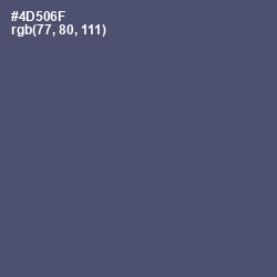 #4D506F - Fiord Color Image