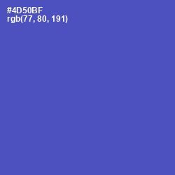 #4D50BF - Blue Violet Color Image