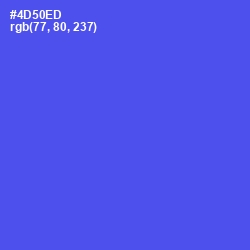 #4D50ED - Royal Blue Color Image