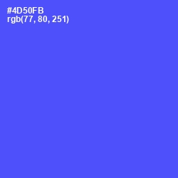 #4D50FB - Royal Blue Color Image