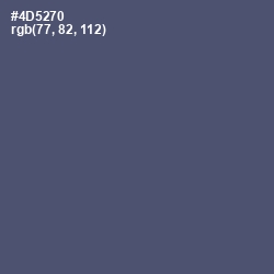 #4D5270 - Fiord Color Image