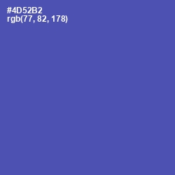 #4D52B2 - Blue Violet Color Image