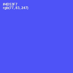 #4D53F7 - Royal Blue Color Image