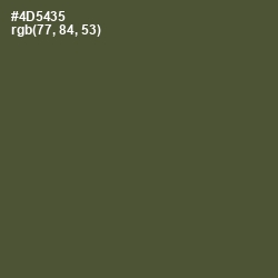 #4D5435 - Woodland Color Image