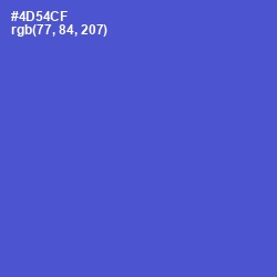 #4D54CF - Indigo Color Image