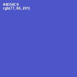 #4D56C9 - Indigo Color Image