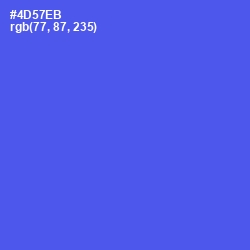 #4D57EB - Royal Blue Color Image