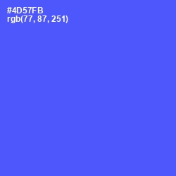 #4D57FB - Royal Blue Color Image