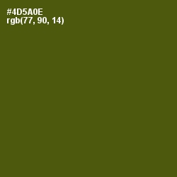#4D5A0E - Verdun Green Color Image
