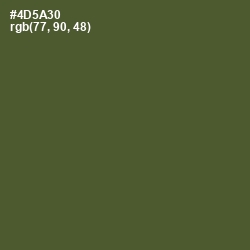 #4D5A30 - Woodland Color Image