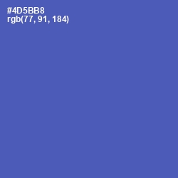 #4D5BB8 - San Marino Color Image