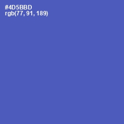 #4D5BBD - Blue Violet Color Image