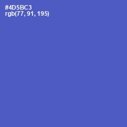 #4D5BC3 - Indigo Color Image