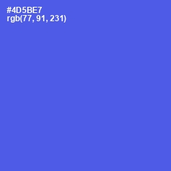 #4D5BE7 - Royal Blue Color Image