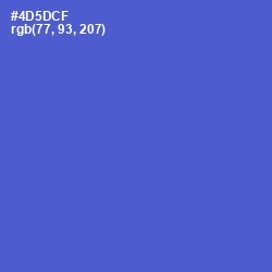 #4D5DCF - Indigo Color Image