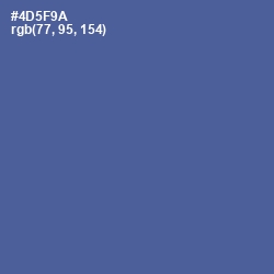 #4D5F9A - Victoria Color Image