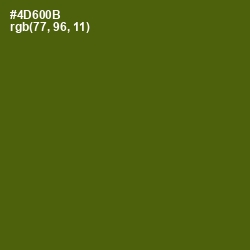 #4D600B - Green Leaf Color Image