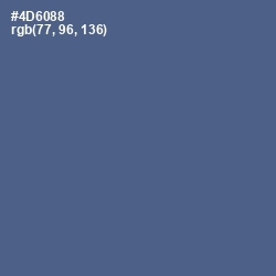 #4D6088 - Bismark Color Image