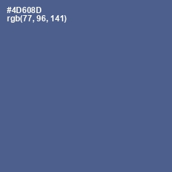 #4D608D - Kashmir Blue Color Image