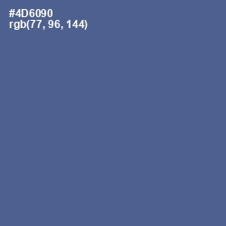 #4D6090 - Kashmir Blue Color Image