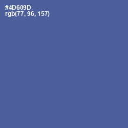 #4D609D - Kashmir Blue Color Image