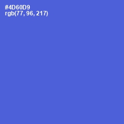 #4D60D9 - Indigo Color Image
