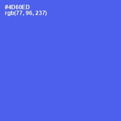 #4D60ED - Royal Blue Color Image