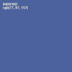 #4D619D - Kashmir Blue Color Image
