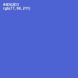 #4D62D3 - Indigo Color Image