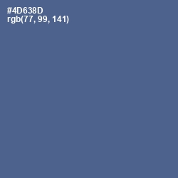 #4D638D - Kashmir Blue Color Image