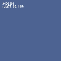 #4D6391 - Kashmir Blue Color Image