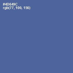 #4D649C - Kashmir Blue Color Image