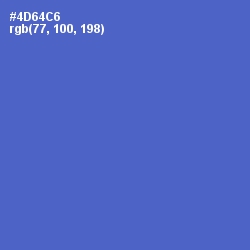 #4D64C6 - Indigo Color Image